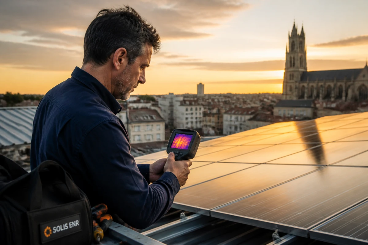 Audit thermographique panneaux solaires Nantes