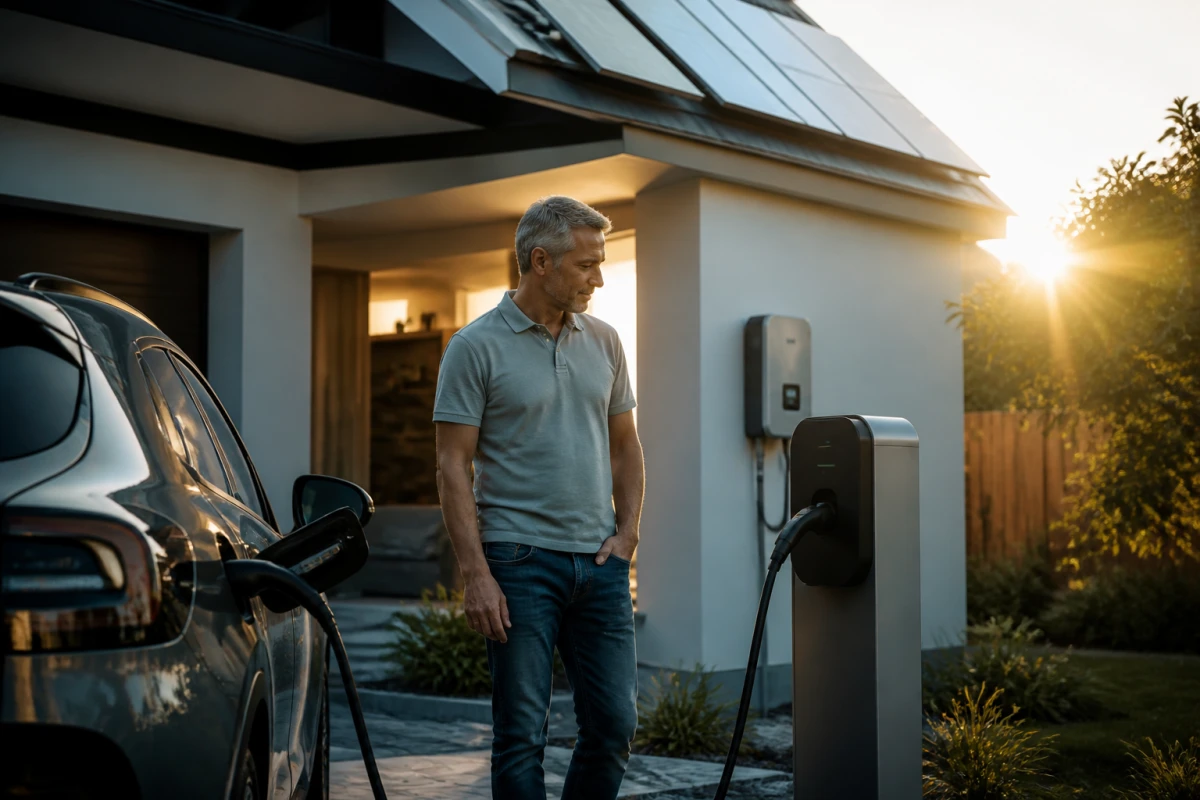 Borne recharge véhicule électrique maison Vertou