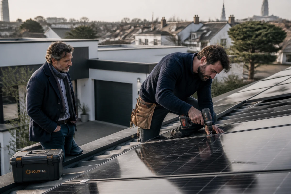 Installation panneaux solaires maison individuelle Nantes