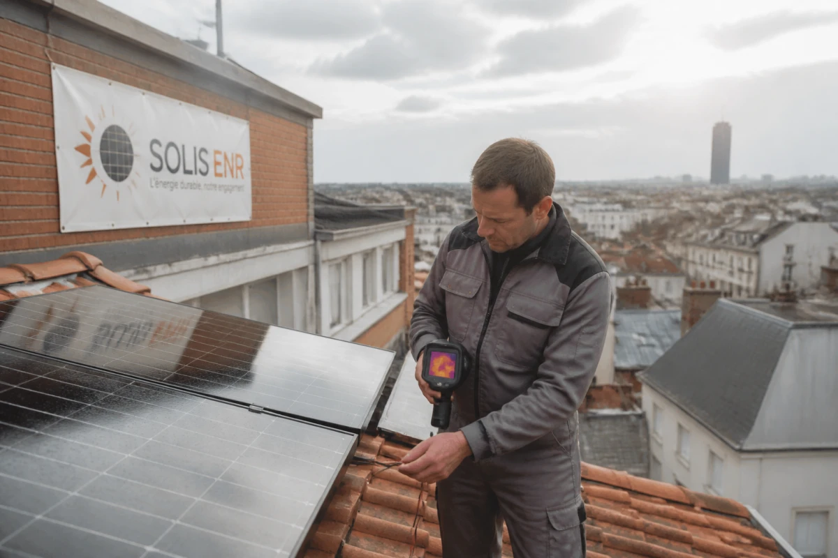 Réparation panneaux photovoltaïques défaillants toiture Vertou